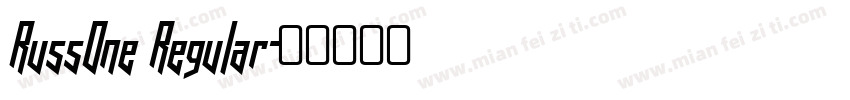RussOne Regular字体转换